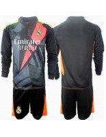 Real Madrid Keeper Bortedraktsett Barn 2024-25 Lange ermer (+ bukser)